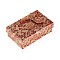Rectangle Cardboard Jewelry Set Boxes, 2 Slots, with Bowknot Outside and Sponge Inside, for Rings and Earrings, Light Salmon, 83x53x27mm
