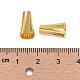 Золотой латуни шарик конуса крышек X-KK-E362-G-2
