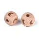 Гравированные бусины из бука WOOD-N015-08B-2