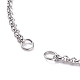 Изготовление браслета-слайдера из нержавеющей стали 304 Rolo Chain AJEW-JB01117-02-3
