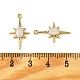 Латунные микро проложить кубического циркония подвески KK-M277-08G-04-3