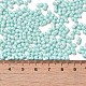 Непрозрачные цвета блестящие стеклянные бусины SEED-B001-01A-08-4