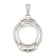 Сеттинги Серебряный кулон кабошон 925 стерлингов STER-B005-22P-1
